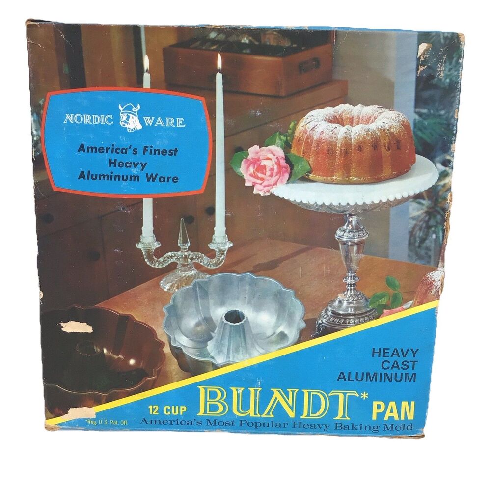 Nordic Ware Heavy Cast Aluminum Bundt Pan With Box Scratches See Pictures